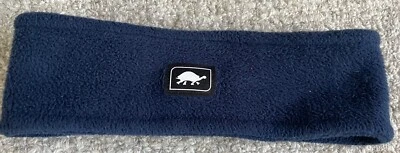 Diadema de esquí de piel de tortuga azul marino suave Foto 1 de 4