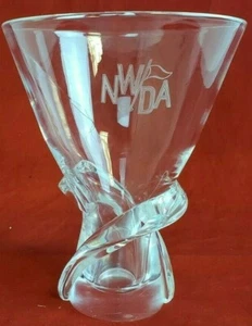 Signierte Steuben Spiral Swirl Vase Mid Century 6" Golf Trophäe amerikanische Kunst Glas 7 - Bild 1 von 6