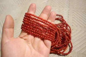 wholesale 20pcs 4mm Natural carnelian bracelets beads - Picture 1 of 5