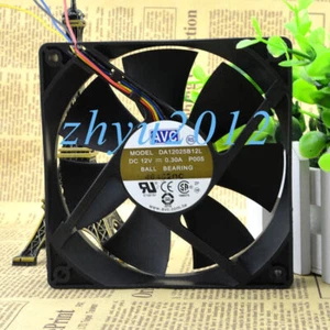 1pc AVC DA12025B12L P005 12cm 12025 12V0.3A 4-wire Double Ball Cooling Fan - Picture 1 of 2