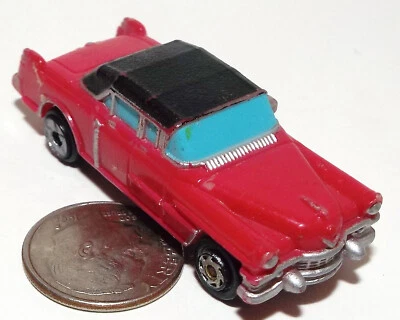 Small Micro Machine 1950's Cadillac Limousine in Black over Red - Image 1 of 4