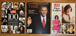 Lot 3 Magazines First Ladies President Obama 100 People Who Changed the World - Picture 1 of 1