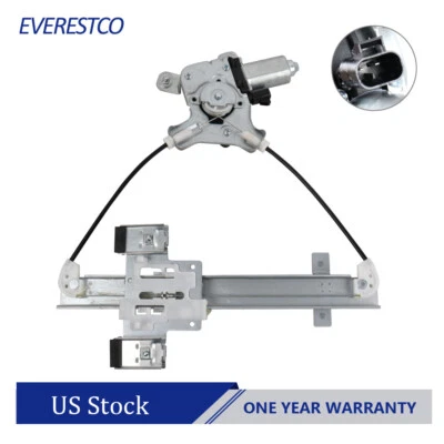 Regulador de ventana eléctrica lateral derecho trasero con motor para 07-14 Chevy Tahoe GMC Yukon Foto 1 de 4
