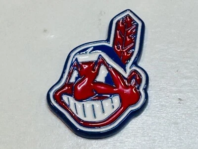 Cleveland Indians Lapel Pin Chief Wahoo Cleveland Guardians MLB Ball Cap Hat - Image 1 of 2