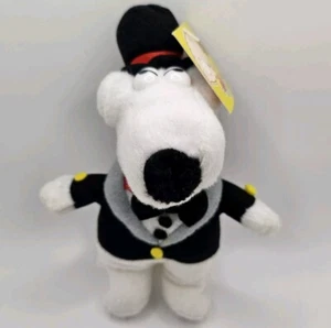 Family Guy Brian Tuxedo 2005 Licensed Plush 7" Stuffed Toys W/Tags Nanco - Picture 1 of 9