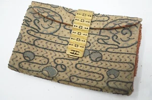 Japanese Antique Ladies Pouch-Wallet made of Fabric Original from Japan 1008E12 - Picture 1 of 10