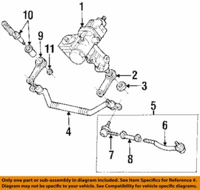 Genuine GM Tie Rod End 90510653 Left Foto 1 de 2
