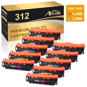 10x Color Toner Compatible CF380A-CF383A With HP LaserJet MFP M476nw M476dw 312X - Picture 1 of 10