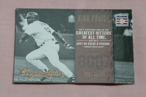 TONY GWYNN 2012 COOPERSTOWN HIGH PRAISE #10 SAN DIEGO PADRES