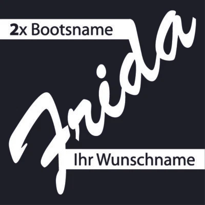 DS*DESIGN 2 Unidad ✔Nombre de Barco ✔ 10cm Altura ✔Selección ✔ Schriftauswahl ✔Adhesivo