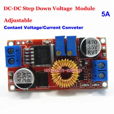 5A DC-DC Constant Current Voltage Regulator Buck Step Down CCCV Converter Module - Image 1 of 3