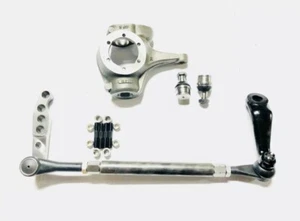 DANA 44 CHEVY 10 BOLT COMPLETE 1-TON CROSSOVER HIGH STEER KIT-W KNUCKLE DOM - Picture 1 of 4