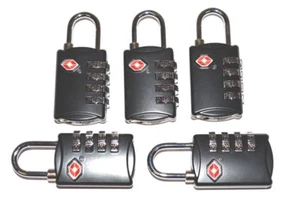 5 negro SKB 4 esfera combinación restablecible estuche TSA bloqueo de viaje equipaje - Imagen 1 de 3