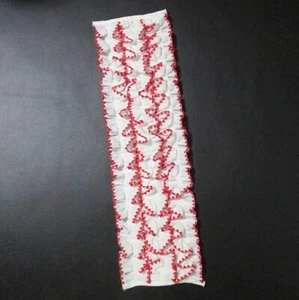 Vintage Men's Button Tuxedo Ruffle White With Red Stitching 70s Formal Style - Picture 1 of 13