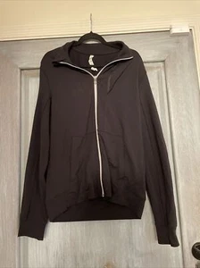 Lululemon mens M nylon blend black front zip front pocket activewear jacket - Picture 1 of 9