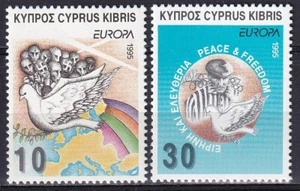 Cyprus 1995 Yvert #857/58 Europe CEPT MNH VF - Picture 1 of 1