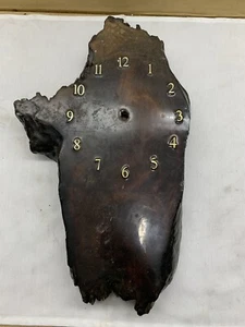 Vintage antique "Handmade" Real Wood Clock (Tree Slab). No hardware. - Picture 1 of 3