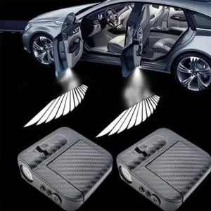 Lámpara proyectora sombra cortesía bienvenida puerta coche alas ángel inalámbrico 2 piezas - Imagen 1 de 17