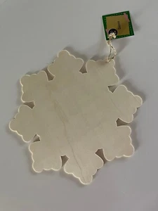 12” Diameter Wooden Unfinished Craft Snowflake - Bild 1 von 1