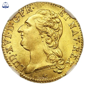 Monnaie France - Louis XVI - Louis d'or à la tête nue - 1786 W Lille - NGC MS 66 - Picture 1 of 3