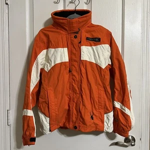 Women's Spyder Ski Jacket Xscap Entrant GII Size 8 Vibrant Orange - Picture 1 of 22