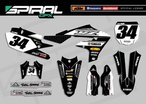 Kit de gráficos MX personalizados Yamaha YZF 250 450 Rookie White 2019 2020 2021 - Imagen 1 de 1