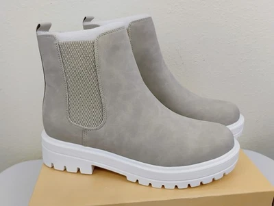 Botas de tornozelo femininas SODA Pilot areia pull-on tamanho 10 novas na caixa - Imagem 1 de 4