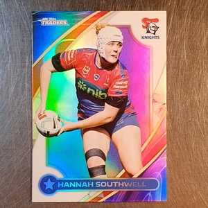 Tarjeta 2024 NRL Traders NRLW W28/60 Hannah Southwell Newcastle Knights - Imagen 1 de 2