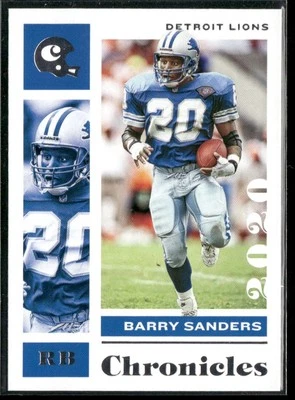 2020 Panini Chronicles Barry Sanders Detroit Lions #33 - Image 1 of 2