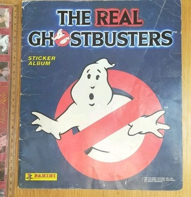 The Real Ghostbusters Vintage 80s Panini Sticker Album partially complete UK  - Image 1 of 4