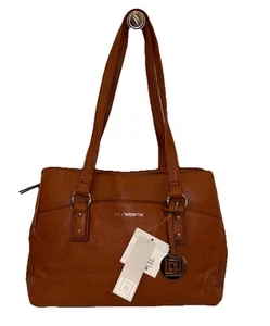 Borsa a tracolla LIZ CLAIBORNE LC Park Slope borsa a mano in pelle marrone acero LEGGI - Foto 1 di 24