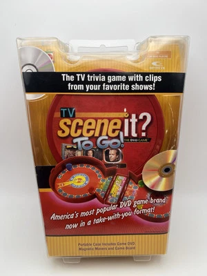 Mattel TV Scene It? To Go! Travel DVD and Magnetic Game Board NEW - Image 1 of 4