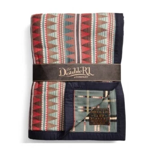 RRL Ralph Lauren Camp Blanket Cotton Jacquard Geometric Native Pattern Red Multi - Picture 1 of 5