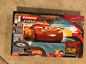 Disney's Cars Carrera 1 First Track Set 1/50 SEALED NEW Lightning Mcqueen & Cruz - Picture 1 of 11