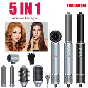 6in1 blow dryer brush air styler hair dryer warm air brush set hair styler curling iron - Picture 1 of 42
