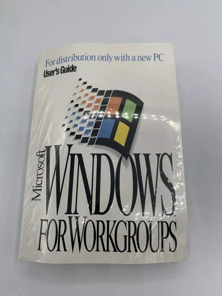 SEALED Microsoft Windows 3.11 Workgroups PC User's Guide COA RARE - Image 1 of 1