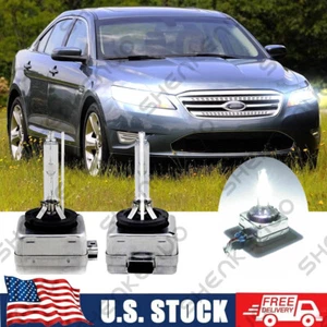 HID Headlight Bulbs for Ford Taurus 2010-2017 High & Low Beam Qty 2 - Picture 1 of 8
