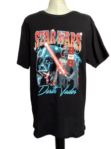 STARS WARS DARTH VADER Black Graphic Print Short Sleeve Crew Neck T-Shirt Sz. M* - Picture 1 of 6