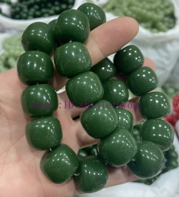 Certified Size 18mm Real Natural Grade A Green Jade Jadeite Bangle Bracelet - Image 1 of 4