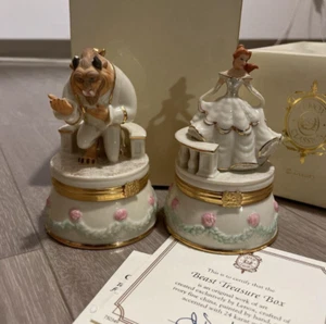 LENOX Disney Beauty and the Beast BELLE BEAST small box type Vintage Rare w/BOX - Picture 1 of 4