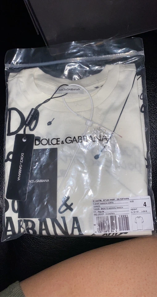 Bra D Nueva Camiseta Dolce & Gabbana Niños Foto 1 de 1