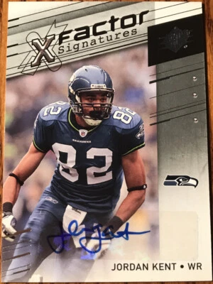 2009 SPx X-Factor Autographs Jordan Kent X-JK Seattle Seahawks - Image 1 of 2