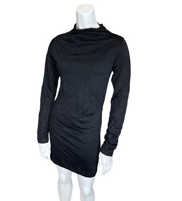 Vintage 90’s COMME DES GARÇONS x JUNYA WANTANABE MINI DRESS CDG Shirt Black LBD - Image 1 of 4