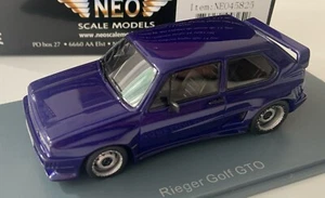 ***1/43 NEO VW Golf I Rieger GTO blau 1977 in OVP*** - Bild 1 von 3