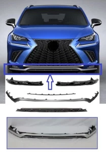 for 2018-21 NX300 F-Sport only front bumper cover lower valance trim spoiler 5pc - Picture 1 of 11