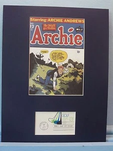 Archie Comics - Archie is a Golf Caddy & First Day Cover of the Golf Stamp - Foto 1 di 2