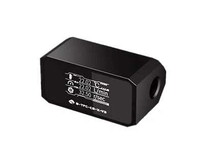 Bykski Inline Flow Meter and Thermometer Safety Module w/ OLED Display V3 - B... - Image 1 of 4