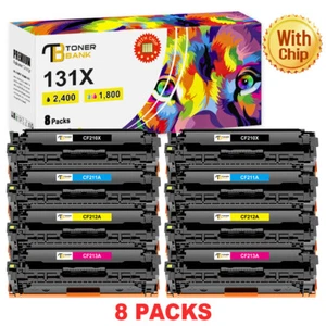 8 tonerów CF210A CF211A CF212A CF213A 131A do HP Color LaserJet Pro 200 MFP M276n - Zdjęcie 1 z 9