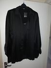 Simply Be Black Silk Effect Cami And Long Sleeve Shirt Bnwt Size 22/24