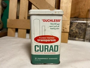 Vintage Curad Kunststoff Bandagen Sammlerstück Metalldose - Bild 1 von 7